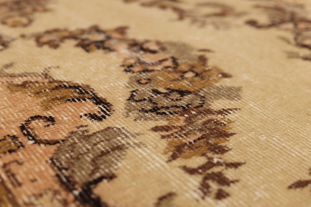 Vintage Isparta Turkish Area Rug 6x9 ft — Black & Gray Overdyed