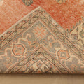 Vintage Isparta Turkish Area Rug 6x10 ft — Beige & Brown Floral (No. 40312)