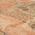 Vintage Isparta Turkish Area Rug 6x10 ft — Beige & Brown Floral (No. 40312)