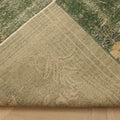 Vintage Isparta Turkish Area Rug 6x9 ft — Blue & Beige Floral (No. 40319)