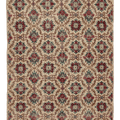 Vintage Isparta Turkish Area Rug 6x9 ft — Beige & Red Floral