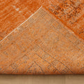 Vintage Isparta Turkish Area Rug 6x9 ft — Orange Overdyed