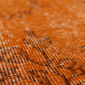 Vintage Isparta Turkish Area Rug 6x9 ft — Orange Overdyed