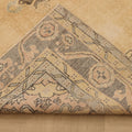Vintage Isparta Turkish Area Rug 6x10 ft — Beige & Gray Floral (No. 40339)