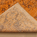 Vintage Manisa Turkish Area Rug 5x9 ft — Orange Overdyed