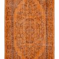 Vintage Manisa Turkish Area Rug 5x9 ft — Orange Overdyed