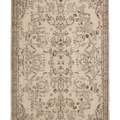 Vintage Isparta Turkish Area Rug 5x10 ft — Beige & Brown Floral (No. 40344)