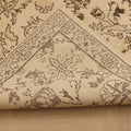 Vintage Isparta Turkish Area Rug 5x10 ft — Beige & Brown Floral (No. 40344)