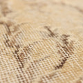 Vintage Isparta Turkish Area Rug 4x8 ft — Beige & Brown Floral (No. 40345)