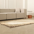 Vintage Isparta Turkish Area Rug 4x8 ft — Beige Floral (No. 40350)