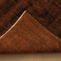 Vintage Manisa Turkish Area Rug 6x9 ft — Brown & Black Overdyed