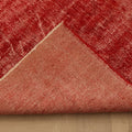 Vintage Manisa Turkish Area Rug 5x8 ft — Red Overdyed (No. 40355)