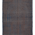 Vintage Manisa Turkish Area Rug 5x9 ft — Blue & Brown Overdyed