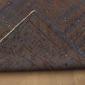 Vintage Manisa Turkish Area Rug 5x9 ft — Blue & Brown Overdyed