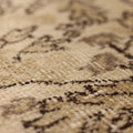 Vintage Isparta Turkish Area Rug 5x8 ft — Beige & Brown Floral (No. 40360)