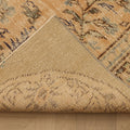 Vintage Manisa Turkish Area Rug 6x8 ft — Orange & Gray Floral