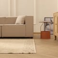 Vintage Manisa Turkish Area Rug 5x9 ft — Beige Distressed