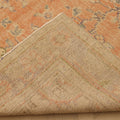 Vintage Manisa Turkish Area Rug 6x9 ft — Orange & Beige Floral