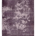 Vintage Isparta Turkish Area Rug 6x9 ft — Gray & Pink Overdyed