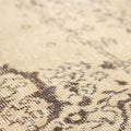 Vintage Isparta Turkish Area Rug 5x9 ft — Beige Floral (No. 40381)