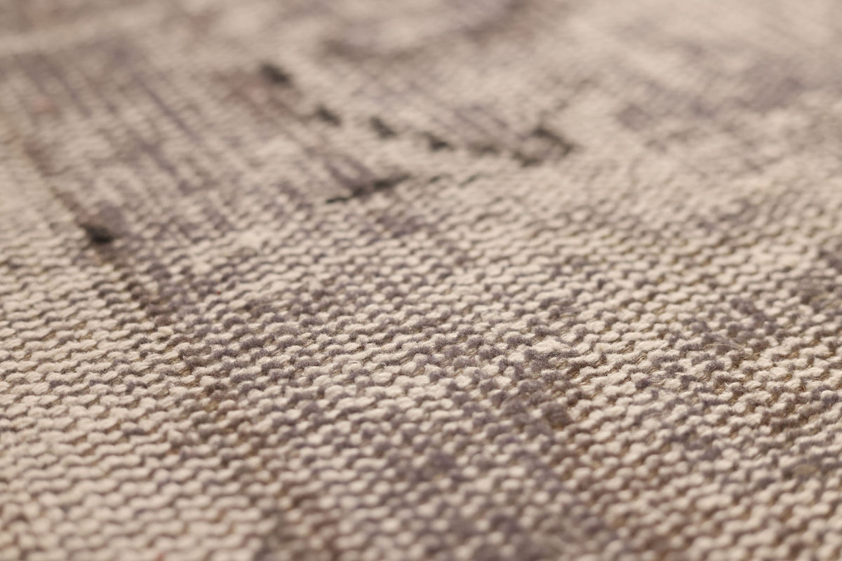 Vintage Manisa Turkish Area Rug 6x9 ft — Gray Overdyed