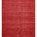 Vintage Isparta Turkish Area Rug 6x10 ft — Red Overdyed