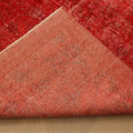 Vintage Isparta Turkish Area Rug 6x10 ft — Red Overdyed