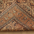 Vintage Kayseri Turkish Area Rug 6x9 ft — Beige & Red maximalist