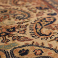 Vintage Kayseri Turkish Area Rug 6x9 ft — Beige & Red maximalist