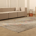 Vintage Isparta Turkish Area Rug 6x9 ft — Gray minimalist