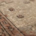 Vintage Isparta Turkish Area Rug 6x9 ft — Beige & Brown Floral (No. 40391)