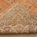 Vintage Isparta Turkish Area Rug 6x10 ft — Orange & Beige Floral (No. 40394)