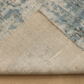 Vintage Manisa Turkish Area Rug 6x9 ft — Blue & Gray Distressed (No. 40395)