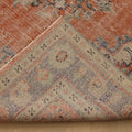Vintage Manisa Turkish Area Rug 5x9 ft — Red & Blue Floral