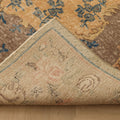 Vintage Isparta Turkish Area Rug 6x9 ft — Beige & Brown Distressed