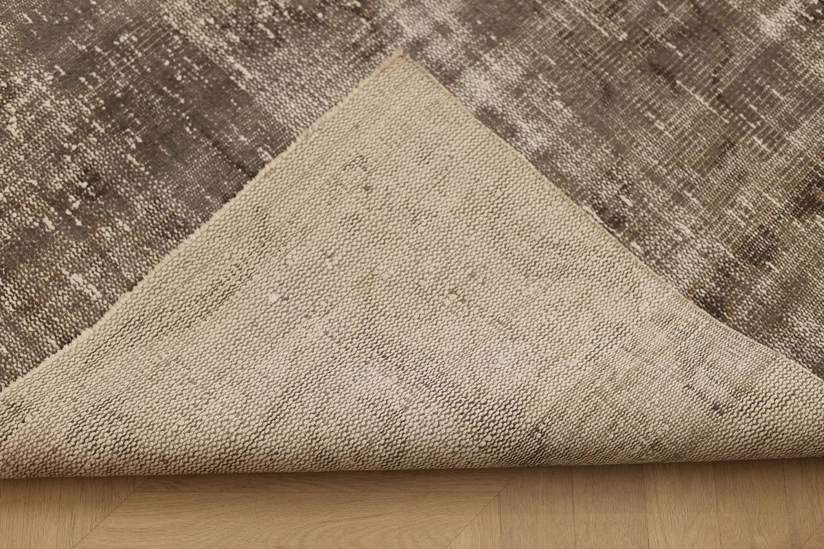 Vintage Manisa Turkish Area Rug 5x8 ft — Gray Overdyed