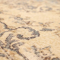 Vintage Isparta Turkish Area Rug 5x8 ft — Beige & Blue Floral (No. 40400)