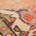 Vintage Isparta Turkish Area Rug 6x9 ft — Red & Gray Floral