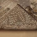 Vintage Isparta Turkish Area Rug 5x9 ft — Gray & Brown Distressed (No. 40409)