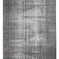 Vintage Manisa Turkish Area Rug 5x8 ft — Gray & Blue Distressed (No. 40410)