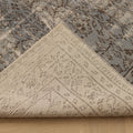 Vintage Manisa Turkish Area Rug 5x8 ft — Gray & Blue Distressed (No. 40410)