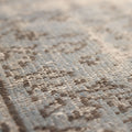 Vintage Manisa Turkish Area Rug 5x8 ft — Gray & Blue Distressed (No. 40410)