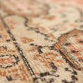 Vintage Isparta Turkish Area Rug 5x8 ft — Red & Beige Floral (No. 40413)