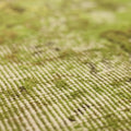 Vintage Isparta Turkish Area Rug 5x8 ft — Green & Brown Overdyed