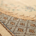 Vintage Isparta Turkish Area Rug 5x9 ft — Beige & Gray Floral