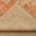 Vintage Manisa Turkish Area Rug 6x10 ft — Orange & Beige Floral