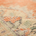 Vintage Manisa Turkish Area Rug 6x10 ft — Orange & Beige Floral