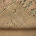Vintage Manisa Turkish Area Rug 5x9 ft — Beige & Blue Floral (No. 40424)