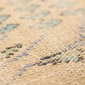 Vintage Manisa Turkish Area Rug 5x9 ft — Beige & Blue Floral (No. 40424)