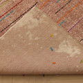 Vintage Isparta Turkish Area Rug 6x9 ft — Pink & Brown Geometric